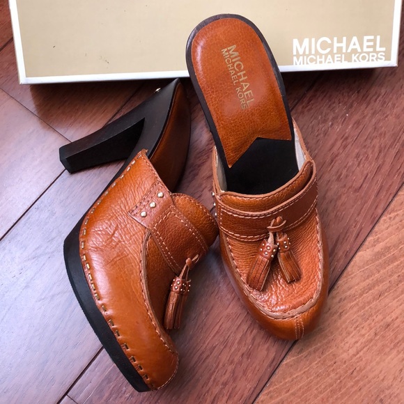 MICHAEL Michael Kors Shoes - NIB Michael Kors Leather Mules